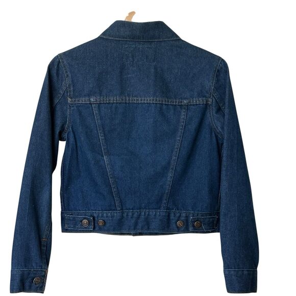 VTG Levi's Strauss Wheat Label 70’s 80’s Orange Tab Denim Cropped Jacket S - Picture 2 of 10